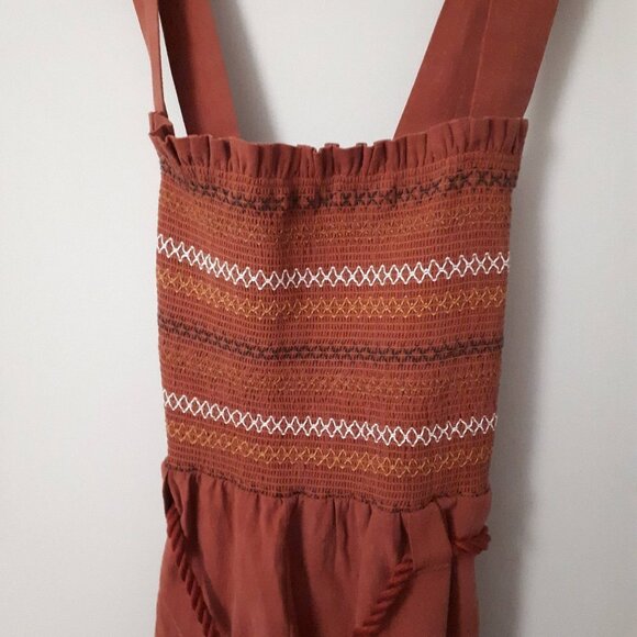 NWT Free People stitched smock linen blend jumpsuit - Picture 16 of 16